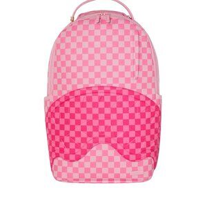 Pink Sharks In Paris Patch Backpack SPRAYGROUND